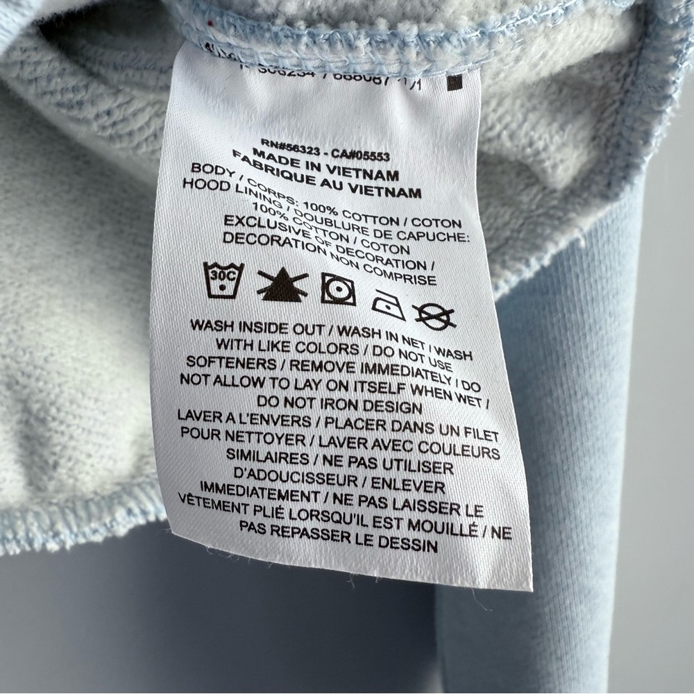 Jordan Essentials Fleece Hoodie in the Celestine Blue XS Cropped Boxy DD6998-438 - Picture 14 of 16